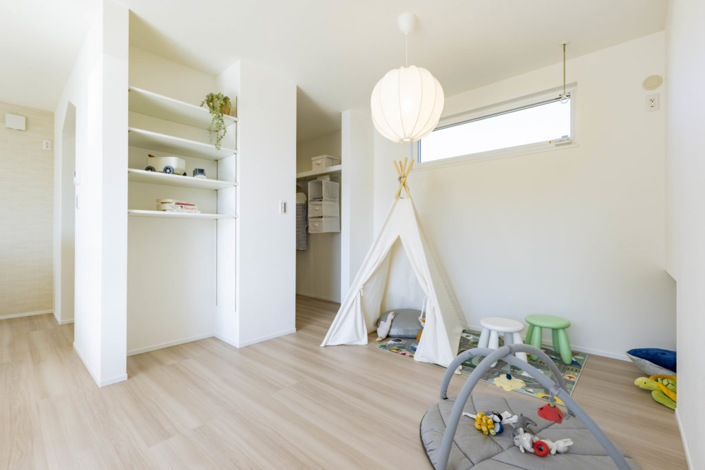 【浜松市】リビング充実！子育てに優しい家事ラクな家　クラビスホーム　1階主寝室になる間取り