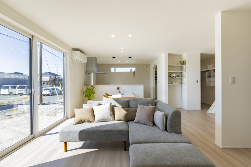 【浜松市】リビング充実！子育てに優しい家事ラクな家　クラビスホーム　リビング